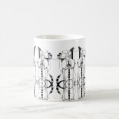 Scottish Rennie Mackintosh inspirierte Tasse (Mittel)