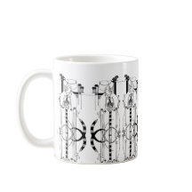 Scottish Rennie Mackintosh inspirierte Tasse