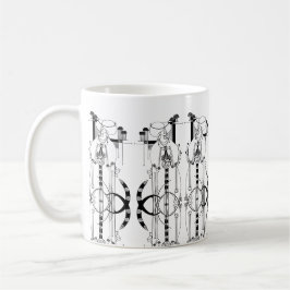 Scottish Rennie Mackintosh inspirierte Tasse