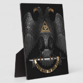 Scottish Rite 32 Degree Mason Eagle Fotoplatte (Seite)