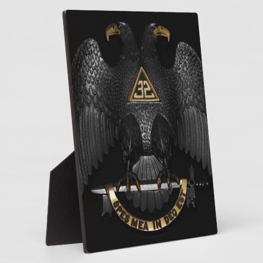 Scottish Rite 32 Degree Mason Eagle Fotoplatte (Seite)