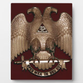 Scottish Rite 32 Grad Mason Double Eagle Red Fotoplatte (Vorderseite)