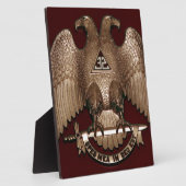 Scottish Rite 32 Grad Mason Double Eagle Red Fotoplatte (Seite)