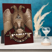 Scottish Rite 32 Grad Mason Double Eagle Red Fotoplatte (Seite)