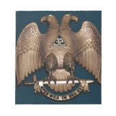 Scottish Rite Aquamarin 32 Grad Notizblock (Vorderseite)