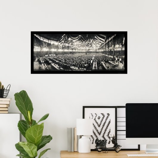 Scottish Rite Banquet Foto 1915 Poster (Heimbüro)