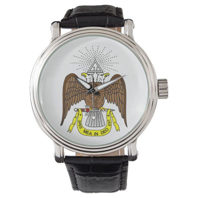 Scottish Rite,Masonic,Freemason,32 Grad Armbanduhr (Vorderseite)