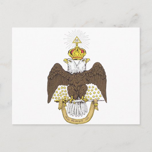 Scottish Rite Postkarte (Vorderseite)