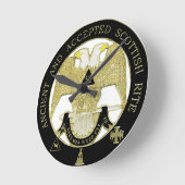 Scottish Rite Runde Wanduhr (Winkel)