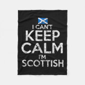 Scottish Roots Scotland Scots Can't Keep Calm Funn Fleecedecke (Vorderseite)