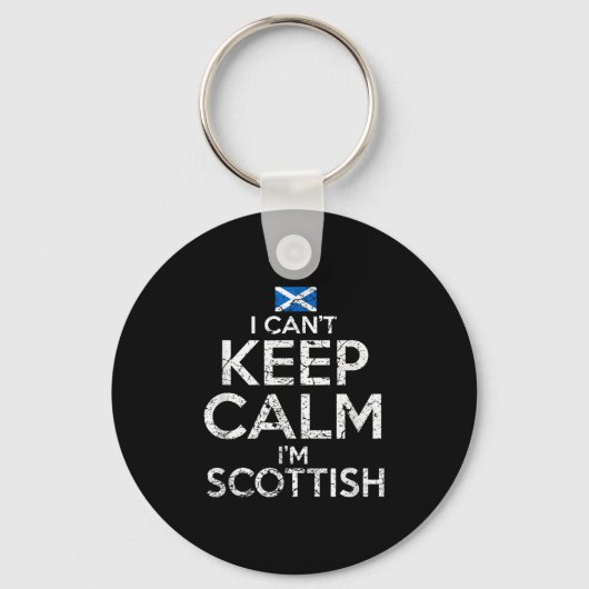 Scottish Roots Scotland Scots Can't Keep Calm Funn Schlüsselanhänger (Vorderseite)