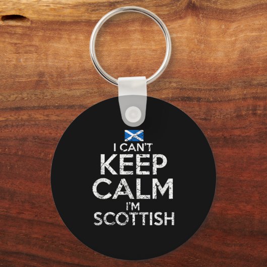 Scottish Roots Scotland Scots Can't Keep Calm Funn Schlüsselanhänger (Vorderseite)