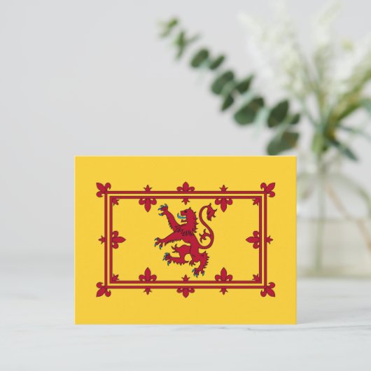 Scottish Royal Banner, Schottland Postkarte (Stehend Vorderseite)