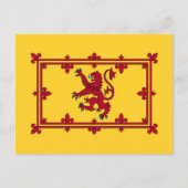 Scottish Royal Banner, Schottland Postkarte (Vorderseite)