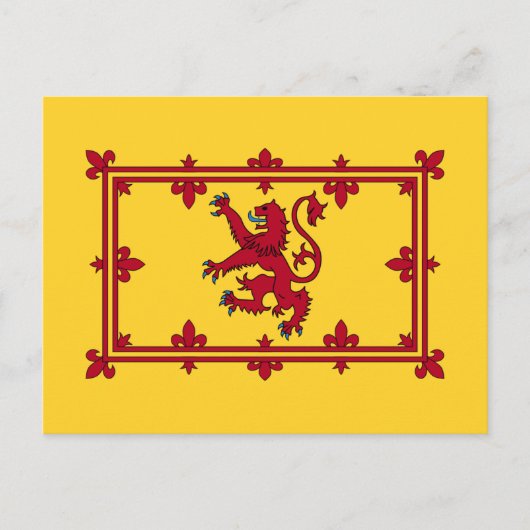 Scottish Royal Banner, Schottland Postkarte (Vorderseite)