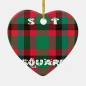 Scottish Royal Checkered Tartan Kariert mit Text Keramikornament (Vorne)
