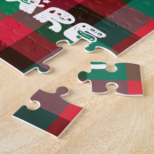 Scottish Royal Checkered Tartan Kariert mit Text Puzzle (Seite)