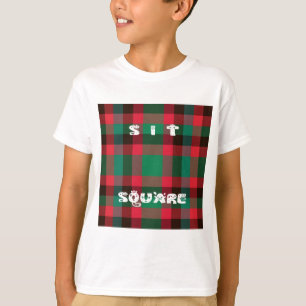 Scottish Royal Checkered Tartan Kariert mit Text T-Shirt