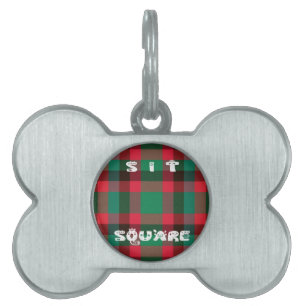 Scottish Royal Checkered Tartan Kariert mit Text Tiermarke