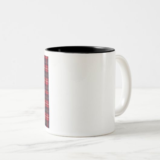 Scottish Royal Modern Tartan Zweifarbige Tasse (VorderseiteRechts)