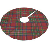 Scottish Royal Stewart Tartan Polyester Weihnachtsbaumdecke (Schrägansicht)