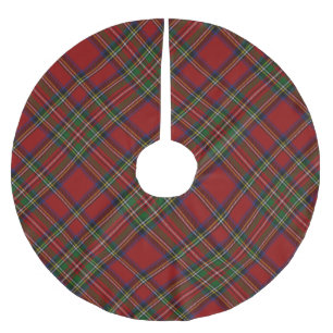Scottish Royal Stewart Tartan Polyester Weihnachtsbaumdecke