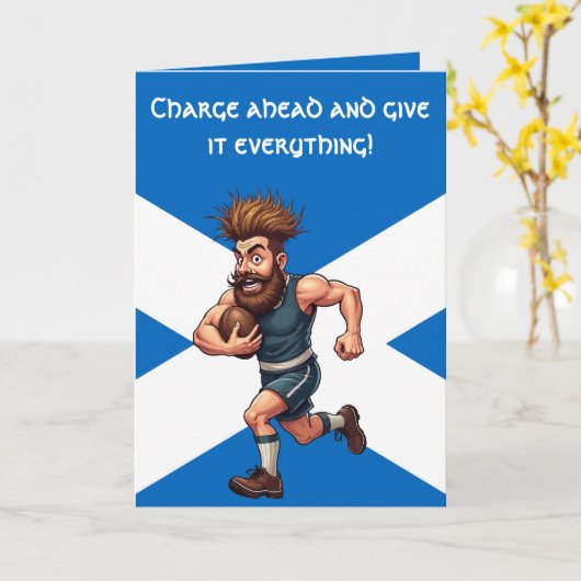 Scottish Rugby Pride Karte (Gelbe Blume)