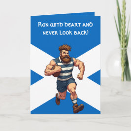 Scottish Saltire and Rugby Runner Karte