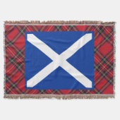 Scottish Saltire Flagge der Schottland-Wurfs-Decke Decke (Vorderseite)