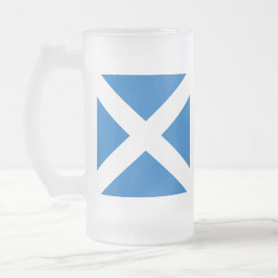 Scottish Saltire Party Mattglas Bierglas