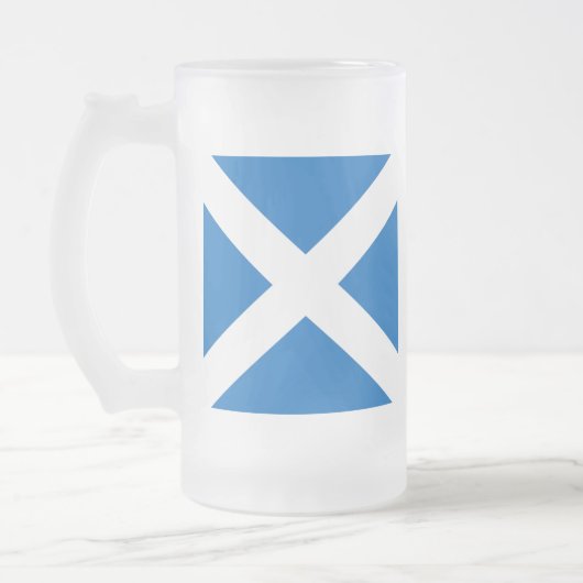 Scottish Saltire Party Mattglas Bierglas (Links)