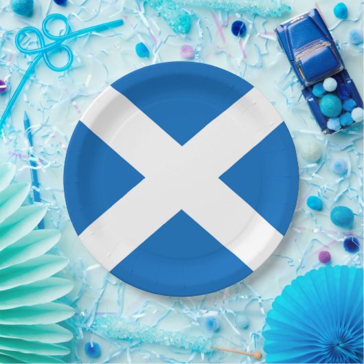 Scottish Saltire Party Pappteller (Party)