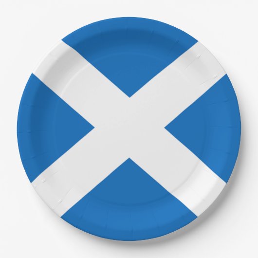 Scottish Saltire Party Pappteller (Vorderseite)