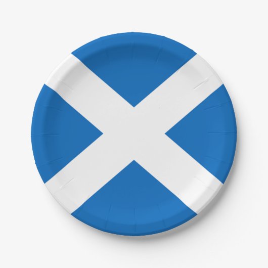 Scottish Saltire Party Pappteller (Vorderseite)