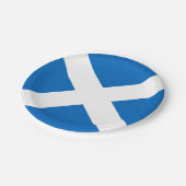Scottish Saltire Party Pappteller (Schrägansicht)