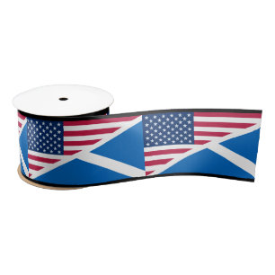 Scottish Saltire und Flagge-Band Satinband