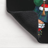 Scottish Santa Bagpes Dabbing Christmas Funny Holi Mousepad (Ecke)