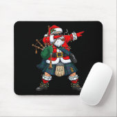 Scottish Santa Bagpes Dabbing Christmas Funny Holi Mousepad (Mit Mouse)