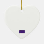 Scottish Santa mit Highland Cow, der Schlitten zie Keramik Ornament (Hinten)