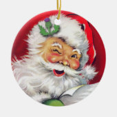 Scottish Santa, Scottish Christmas, Schottland Keramik Ornament (Vorne)
