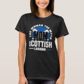 Scottish Scotland Scottish Flag Mothers Day T-Shirt (Vorderseite)