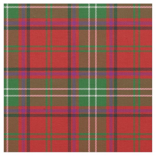 Scottish Seton karierter Tartan Stoff (Nahaufnahme)