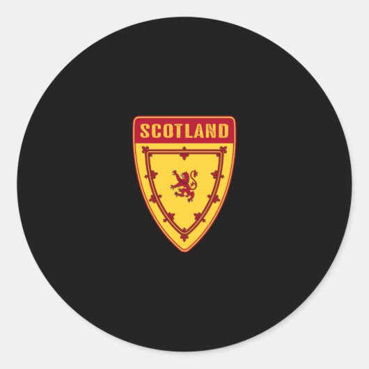 Scottish Shield Runder Aufkleber (Vorderseite)