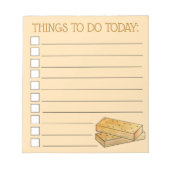 Scottish Shortbread Biscuits Cookies British Food Notizblock (Vorderseite)