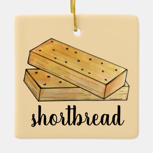 Scottish Shortbread Tea Biscuits British Bakery Keramikornament (Vorderseite)