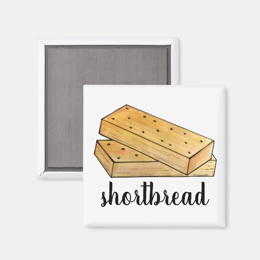 Scottish Shortbread Tea Biscuits British Bakery Magnet (Vorderseite/Rückseite)