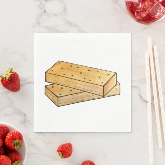 Scottish Shortbread Tea Biscuits British Bakery Serviette (Beispiel)