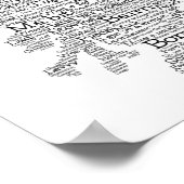 Scottish Slang Word Map Poster (Ecke)