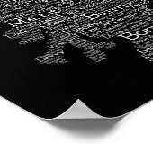 Scottish Slang Word Map Poster (Ecke)