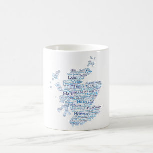 Scottish Slang Word Map Tasse